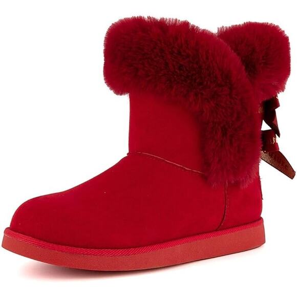 Juicy Couture Women's King Cozy Cold Weather Boots, Red Size 8M - Picture 2 of 5